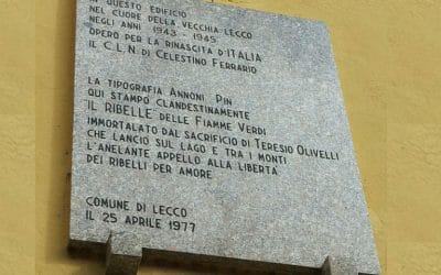 LASTRA IN RICORDO DEL COMITATO DI LIBERAZIONE NAZIONALE DI LECCO