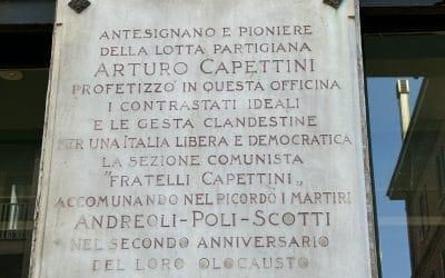LAPIDE AD ARTURO CAPETTINI A MILANO