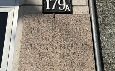 LASTRA IN MEMORIA DI VALENTINO CERCHIERINI A MILANO