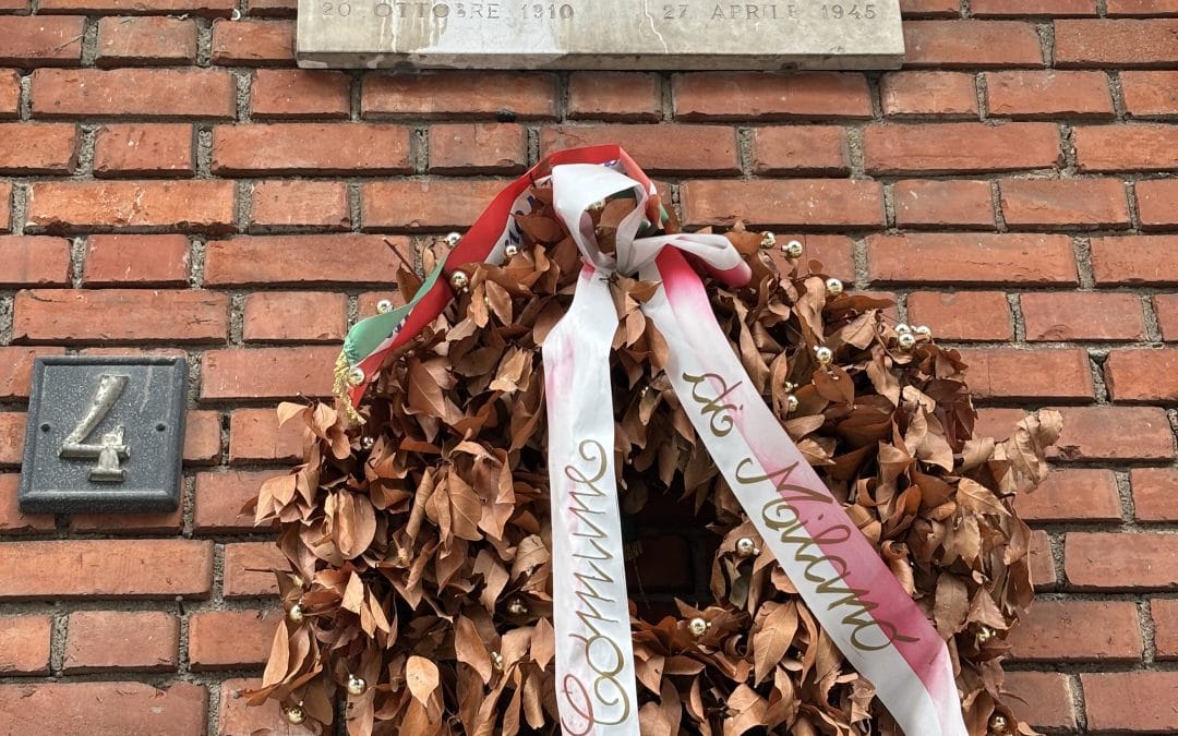 LASTRA IN RICORDO DI ETTORE SATTA A MILANO